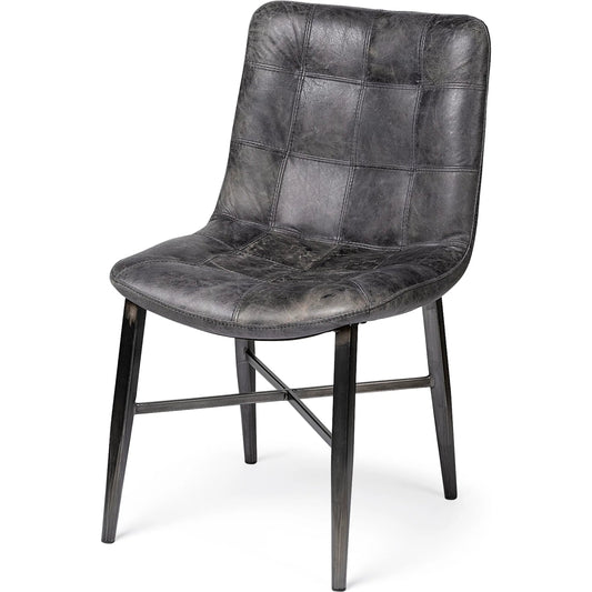 Horsdal Dining Chair by Mercana in black. Made from unique in a modern style.