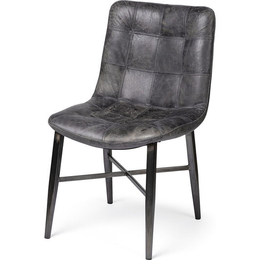 Horsdal Dining Chair by Mercana in black. Made from unique in a modern style.