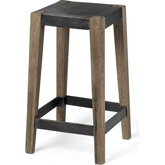 Nell Metal Seat Bar/Counter Stool by Mercana in natural. Made from unique in a modern style.