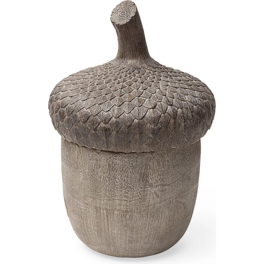 Mandor I Acorn Box by Mercana in natural. Made from unique in a rustic style.