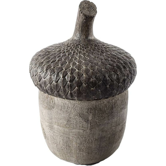 Mandor I Acorn Box by Mercana in natural. Made from unique in a rustic style.