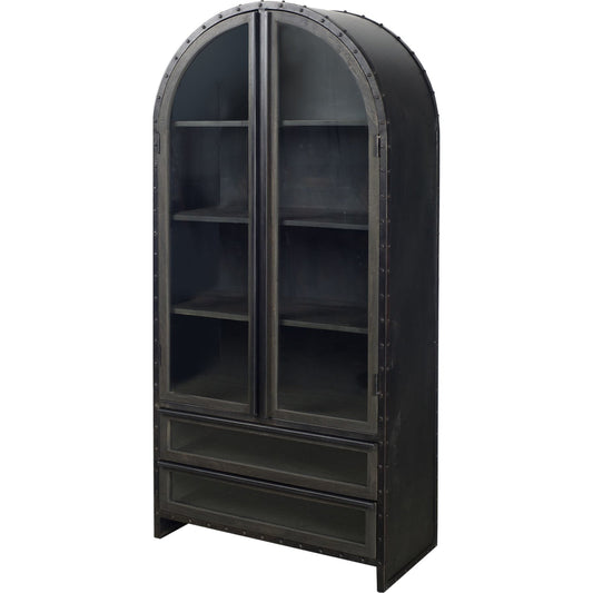 004 None | Unknown | Gehry Cabinet by Mercana in black. Made from mango wood in a modern style.