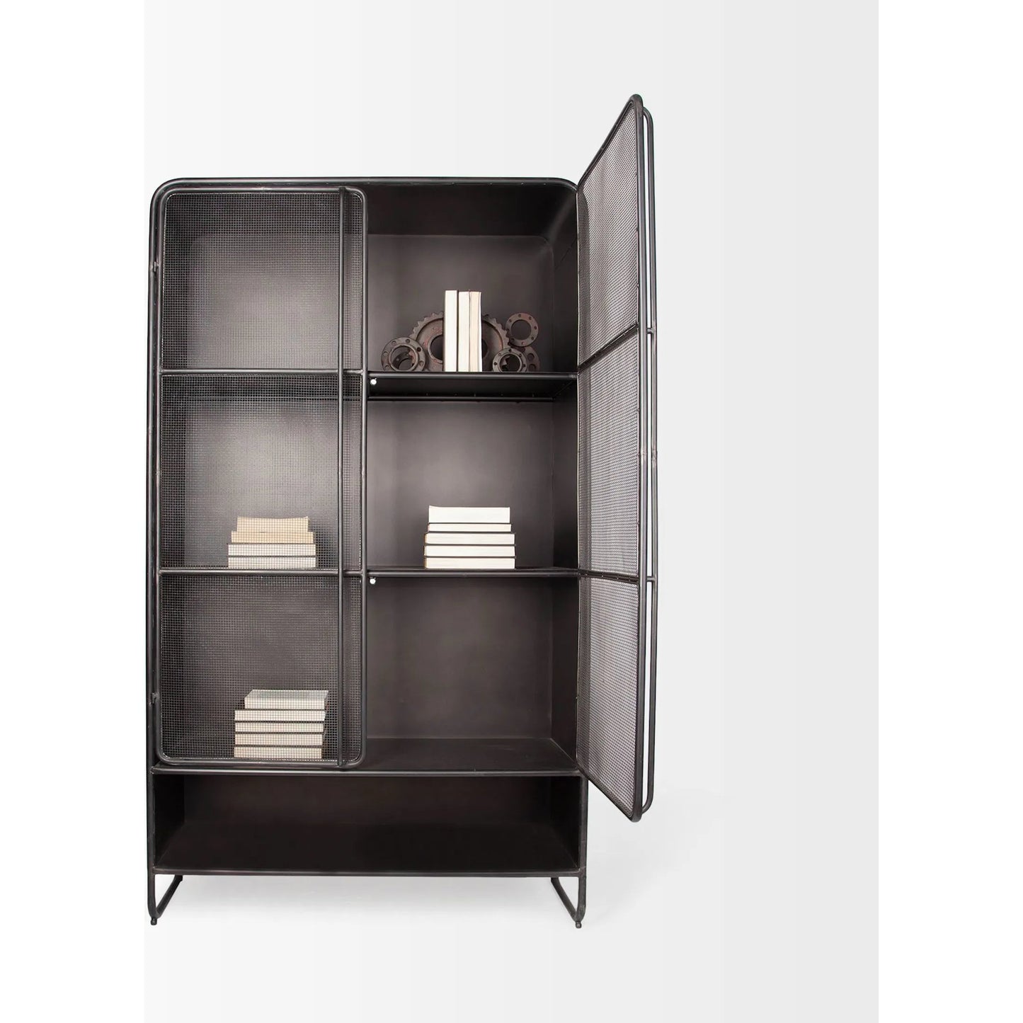 003 SR-746305 | Additional Silo | Klaus Cabinet by Mercana in brown. Made from metal in a modern style.