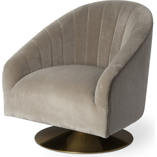 James Accent Chair by Mercana in gray, gold. Made from unique in a modern style.