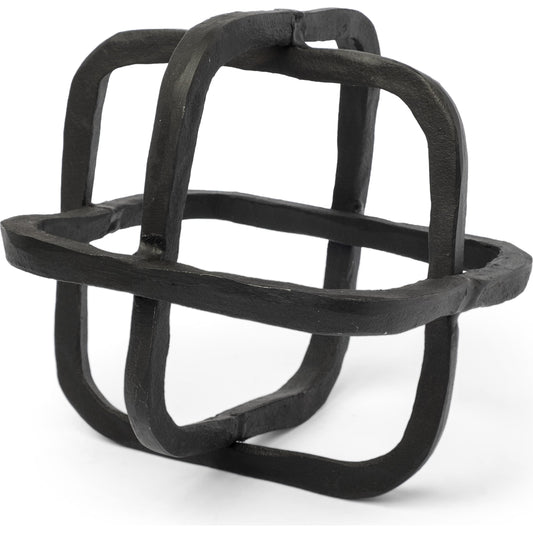 Willem I Open Cube Decor Object by Mercana. Made from metal in a modern style.
