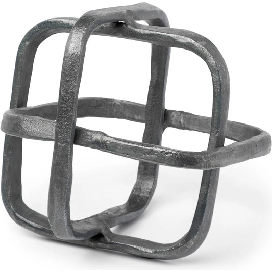 Willem I Open Cube Decor Object by Mercana. Made from metal in a modern style.