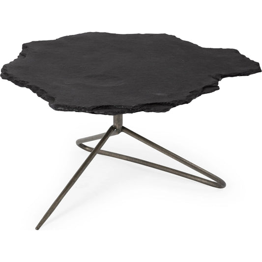 001 S-343051 | Primary Silo | Pinera Coffee Table by Mercana in black. Made from marble, metal in a modern style.