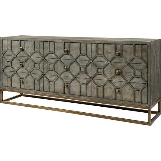 Genevieve Sideboard by Mercana. Made from metal, wood in a transitional style.