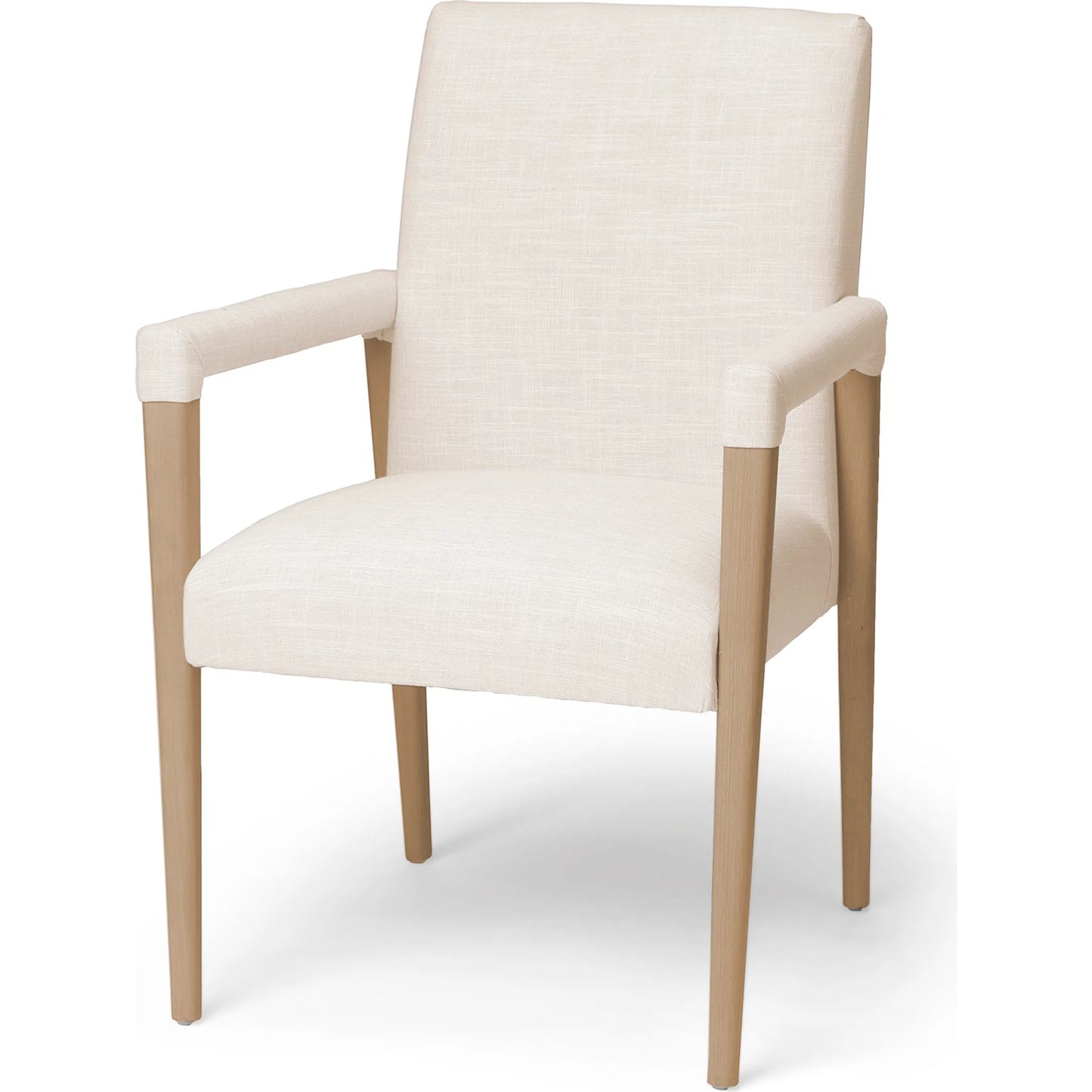 001 SR-387815 | Primary Silo | Palisades Dining Chair by Mercana in cream, light brown. Made from wood, fabric in a modern style.