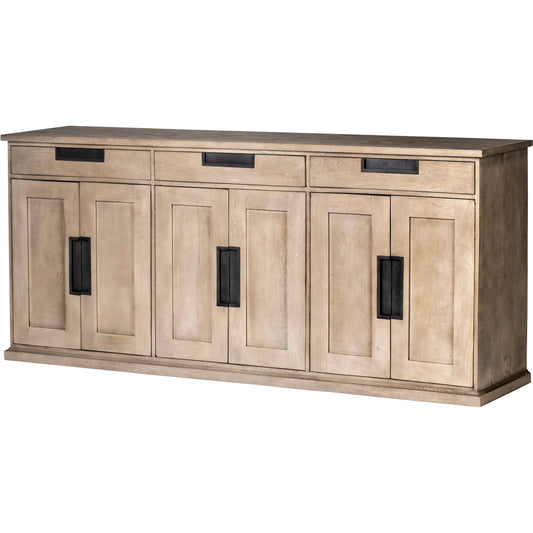 Braxton Sideboard by Mercana in natural. Made from unique in a transitional style.