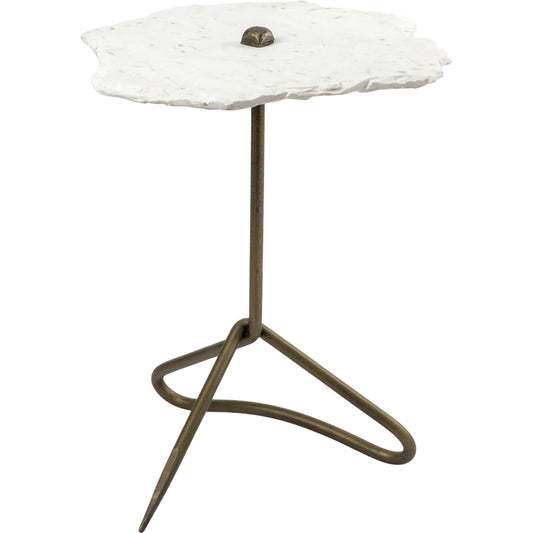 001 SR-387911 | Primary Silo | Pinera Accent Table by Mercana. Made from marble, metal in a modern style.