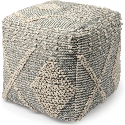 Brinket Pouf by Mercana in blue. Made from fabric in a eclectic & global style.