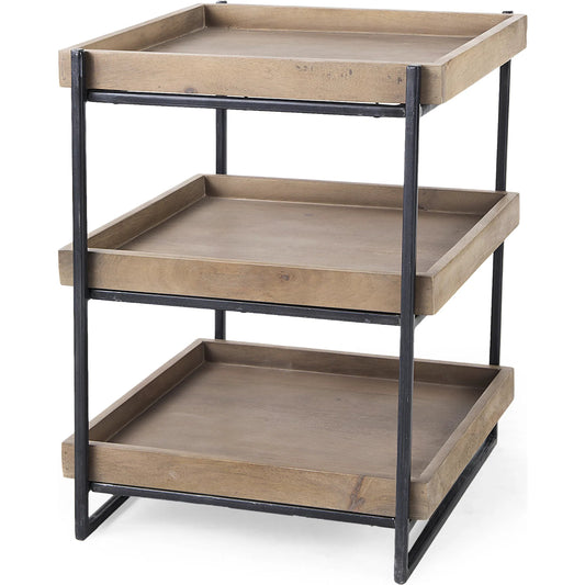 Trey Accent Table by Mercana in natural. Made from unique in a modern style.