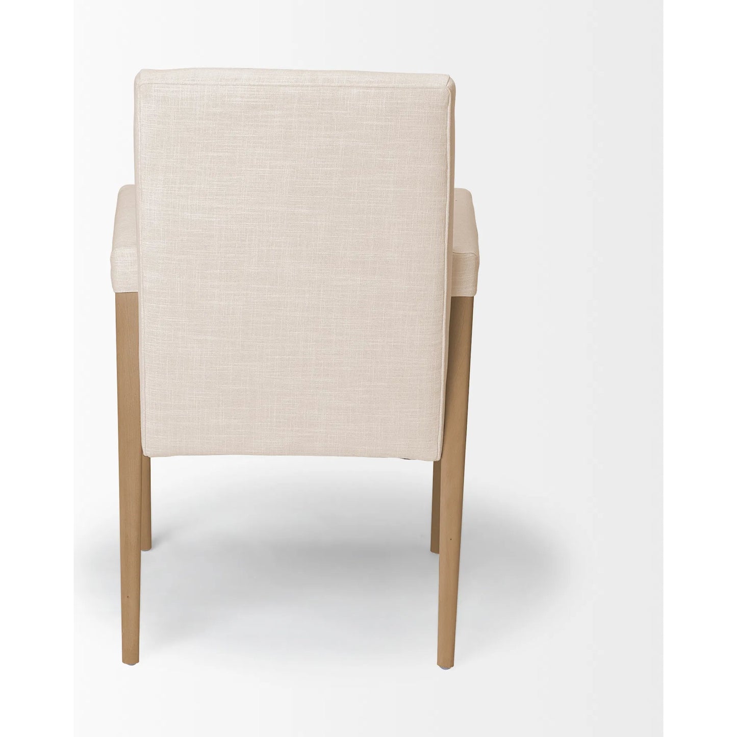 004 SR-387815 | Additional Silo | Palisades Dining Chair by Mercana in cream, light brown. Made from wood, fabric in a modern style.