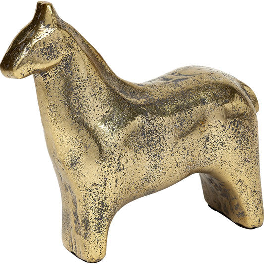 Sphynx II Cast Aluminum Horse Shaped Object by Mercana in black. Made from unique in a eclectic & global style.