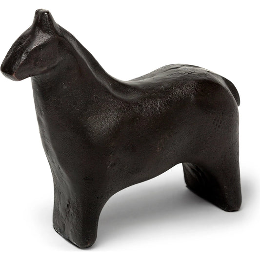 Sphynx II Cast Aluminum Horse Shaped Object by Mercana in black. Made from unique in a eclectic & global style.