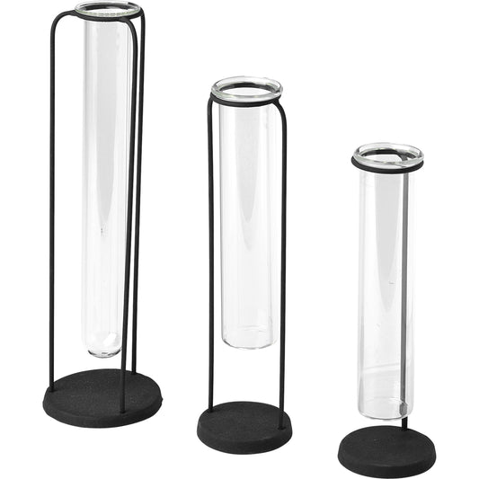 Beeker Test Tube Style Vases Set of Three by Mercana in natural. Made from unique in a modern style.