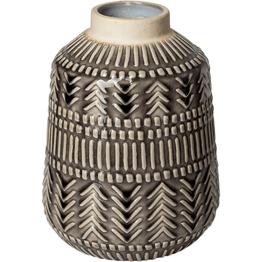 Riker I Dark Vase by Mercana in natural. Made from unique in a eclectic & global style.