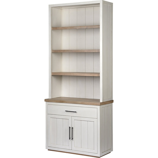 Fairview Shelving Unit by Mercana in natural, white. Made from unique in a cottage & farmhouse style.