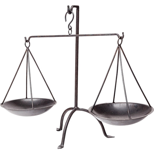 Adilah Vintage Inspired Weighing Scale by Mercana in natural. Made from unique in a rustic style.