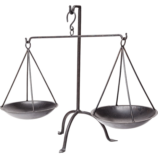 Adilah Vintage Inspired Weighing Scale by Mercana in natural. Made from unique in a rustic style.