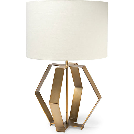 Edwards Table Lamp by Mercana in gold. Made from unique in a modern style.