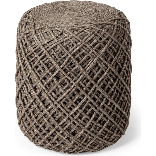 Allium Pouf by Mercana. Made from handwoven wool in a eclectic & global style.