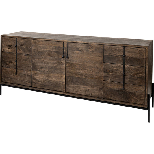 006 None | Unknown | Glenn Sideboard by Mercana in dark brown. Made from unique in a modern style.