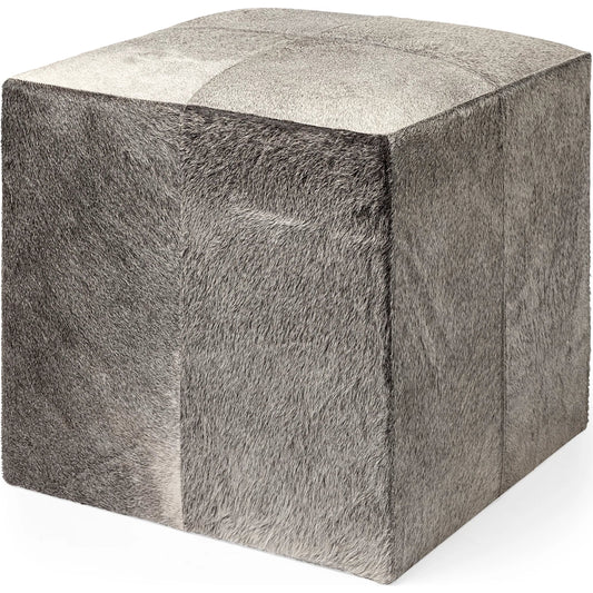 Zahavi Ottoman by Mercana in gray. Made from unique in a modern style.