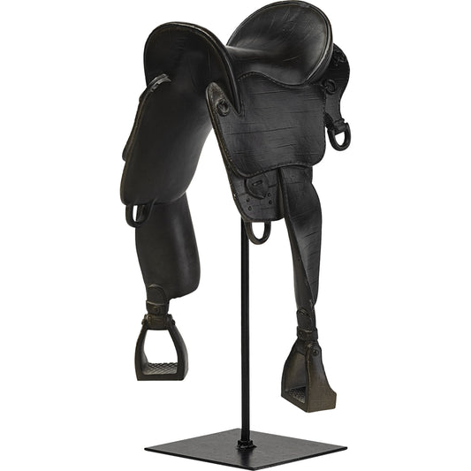 Colt III Equestrian-Inspiredhorse Saddle by Mercana in black. Made from unique in a rustic style.