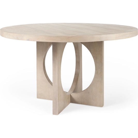 Liesl Dining Table by Mercana. Made from solid wood in a transitional style.