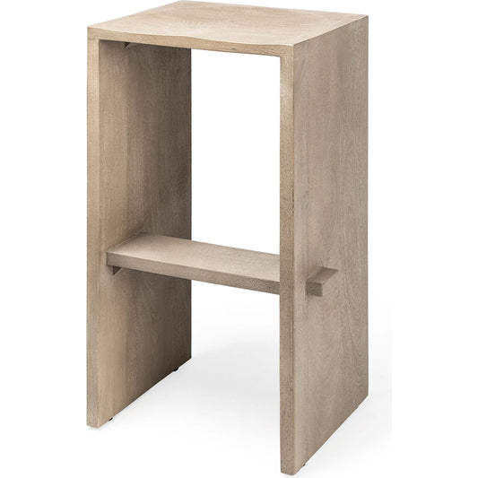 Aida Wood Seat Bar/Counter Stool by Mercana. Made from wood in a transitional style.