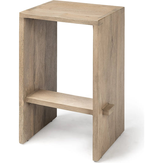Aida Wood Seat Bar/Counter Stool by Mercana. Made from wood in a transitional style.