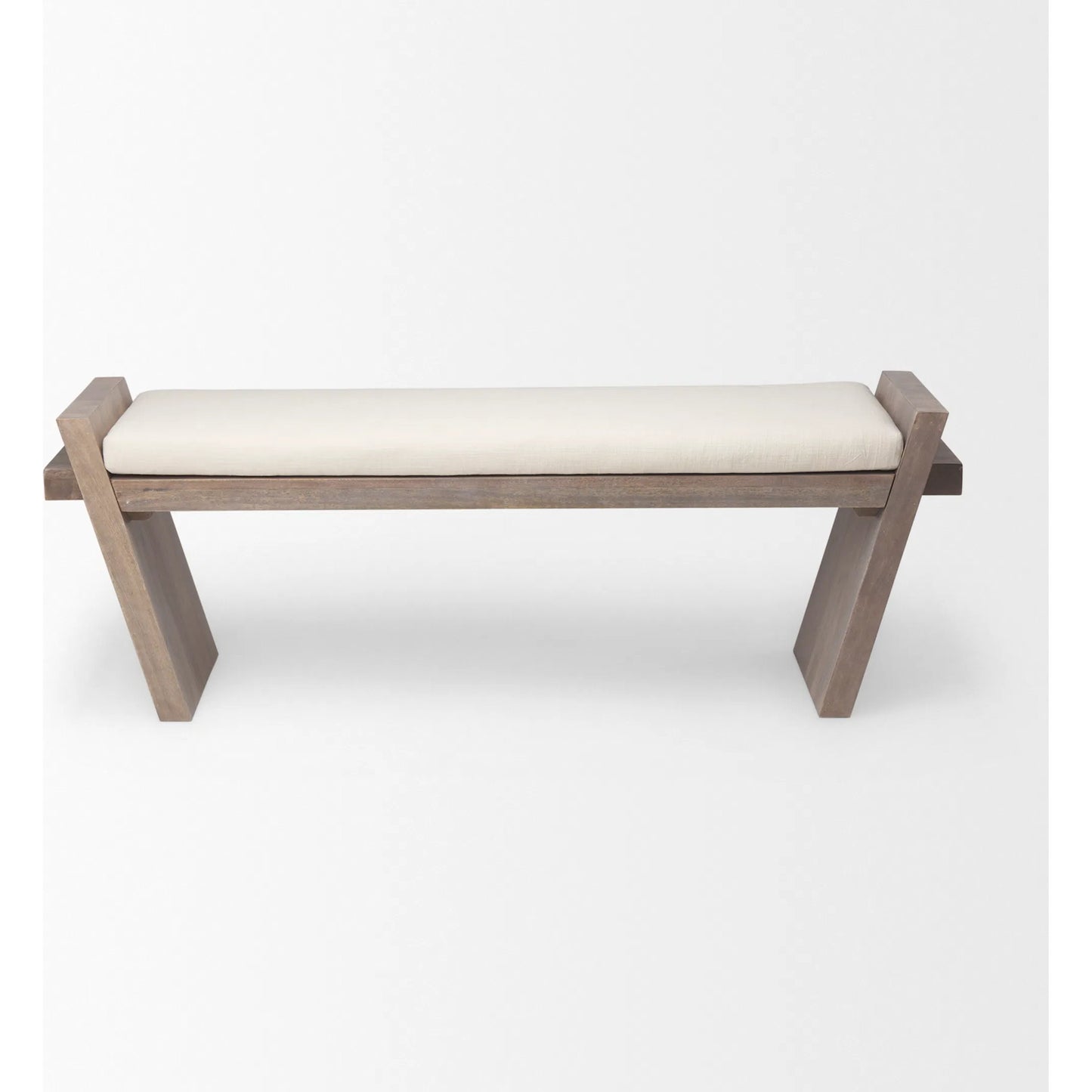002 SR-815114 | Additional Silo | Elaine Bench by Mercana in cream. Made from unique in a eclectic & global style.