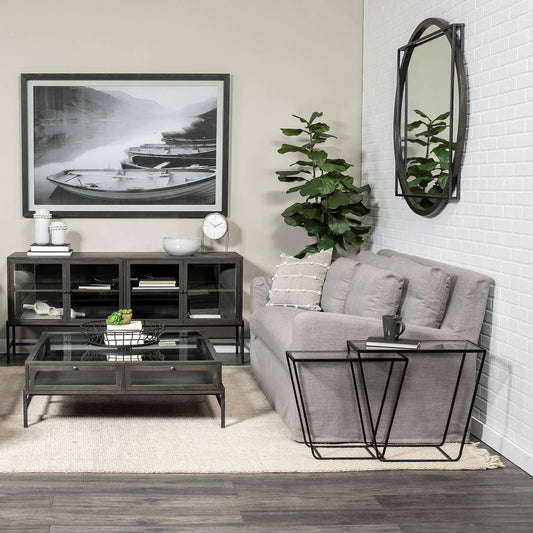 Larsen Decorative Bowl by Mercana in white, black. Made from unique in a cottage & farmhouse style.