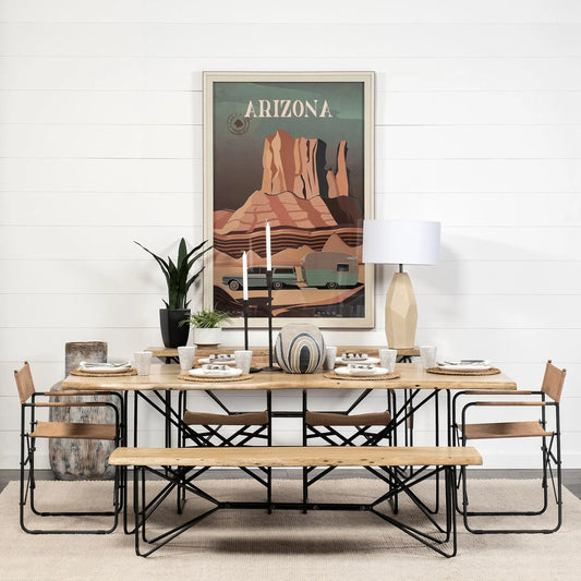 Papillion Console Table by Mercana in blonde. Made from unique in a modern style.