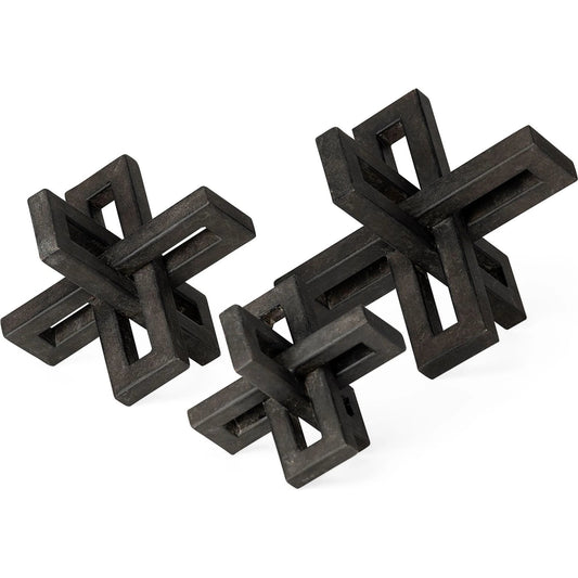 Aleph & Jacks Set of Three by Mercana in natural. Made from unique in a modern style.