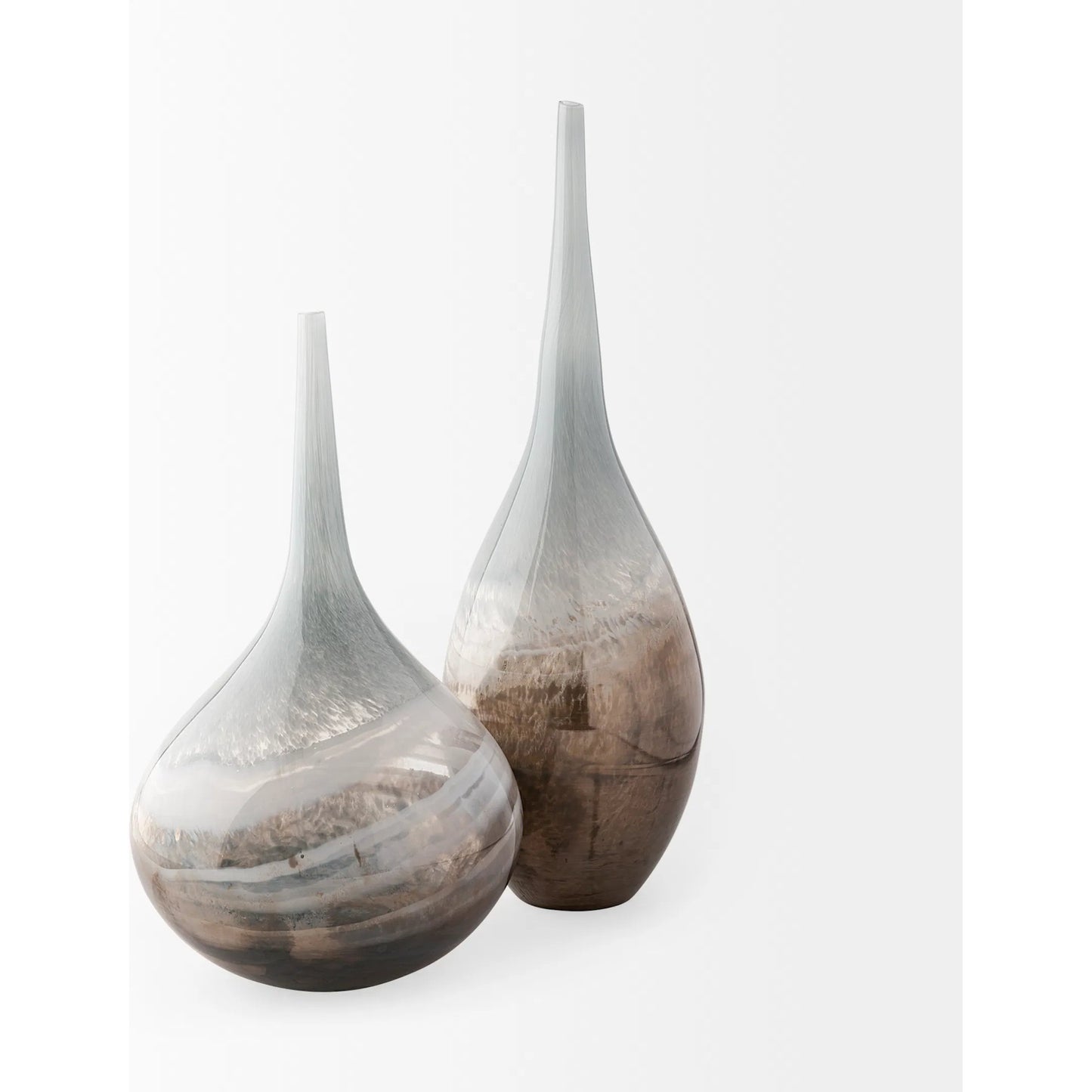 003 S-224485 | Additional Silo | Erie I Two Toned Sky Dark Blown Vase by Mercana in blue, bronze. Made from unique in a coastal style.