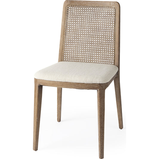 Clara Dining Chair (Set of 2) by Mercana. Made from fabric, wood in a transitional style.