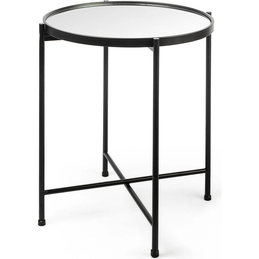 Samantha Accent Table by Mercana in black. Made from unique in a transitional style.