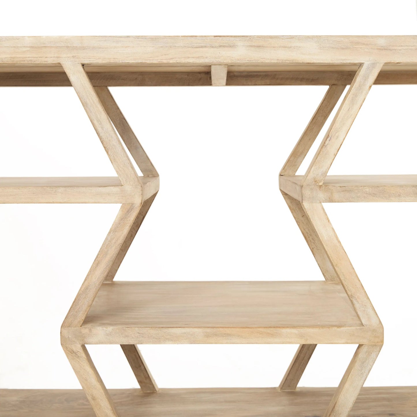 005 SR-815020 | Closeup | Dayton Console Table by Mercana in natural, mango wood. Made from unique in a modern style.