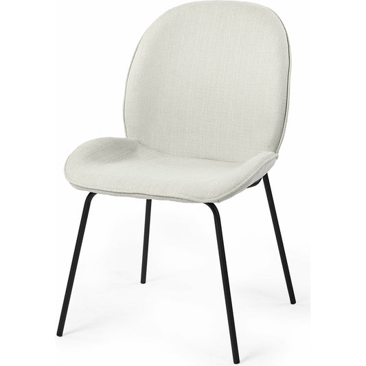 Inala Dining Chair (Set of 2) by Mercana. Made from fabric, metal in a transitional style.