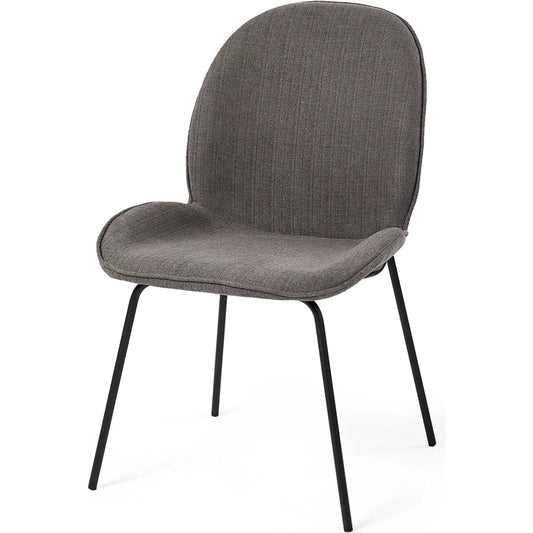 Inala Dining Chair (Set of 2) by Mercana. Made from fabric, metal in a transitional style.