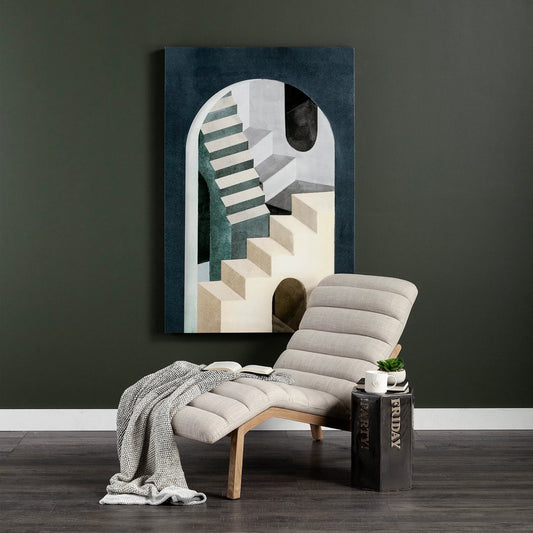 Pierre Chaise Lounge by Mercana in cream. Made from unique in a modern style.