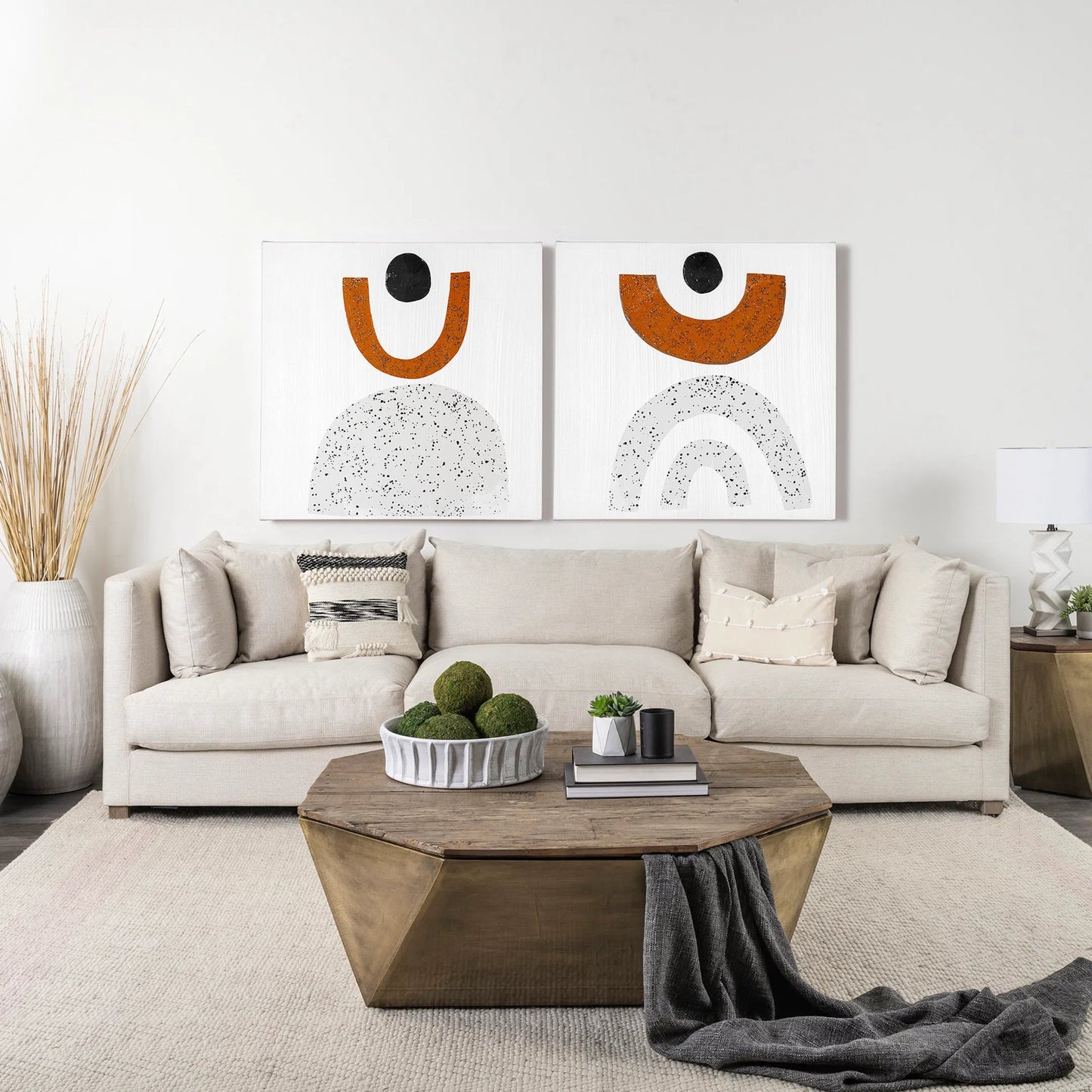050 SR-815147 | Lifestyle | Esagono Coffee Table by Mercana. Made from unique in a modern style.