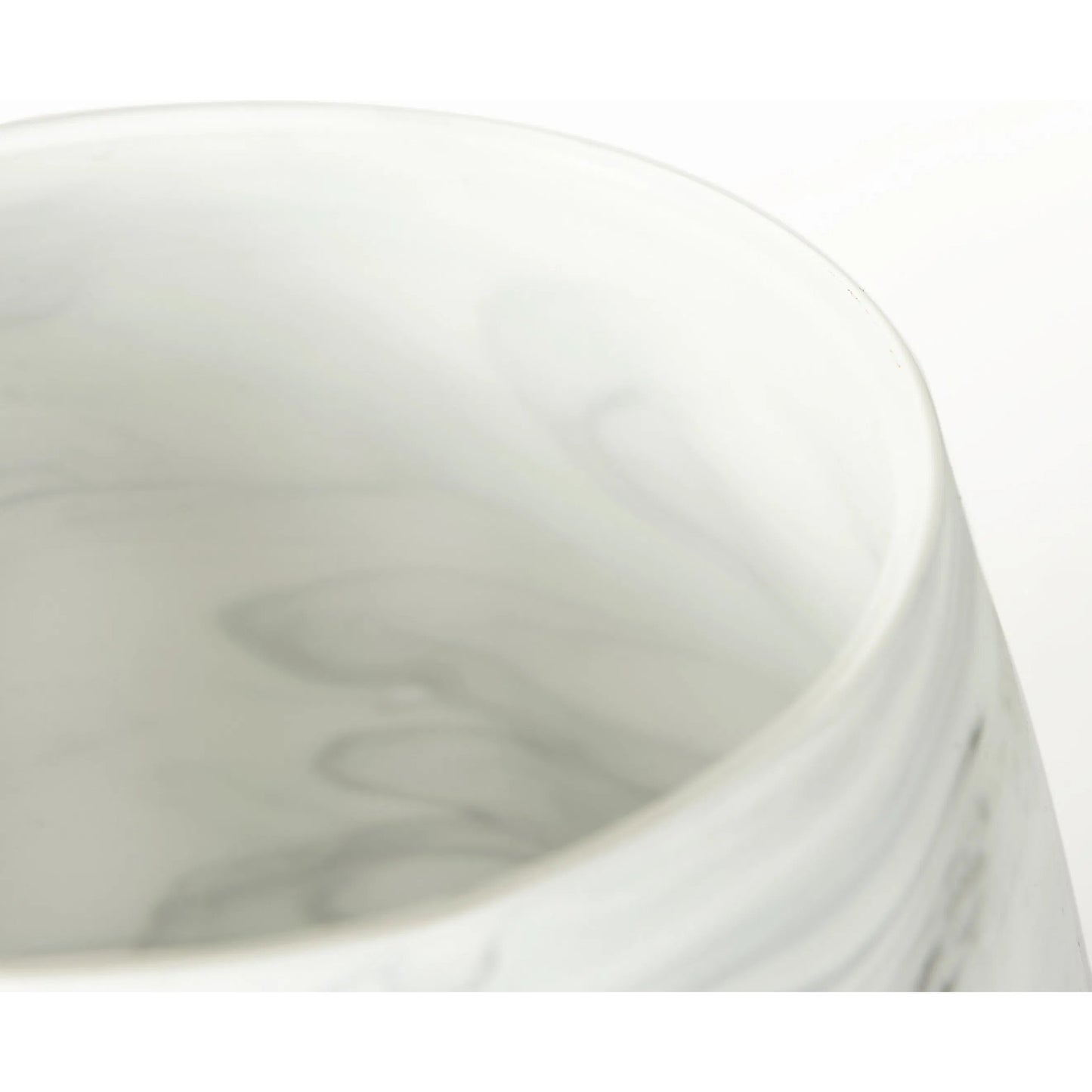 009 SR-387944 | Closeup | Volta I Glass Abstract Pattern Vase by Mercana in off white, gray. Made from ceramic in a modern style.
