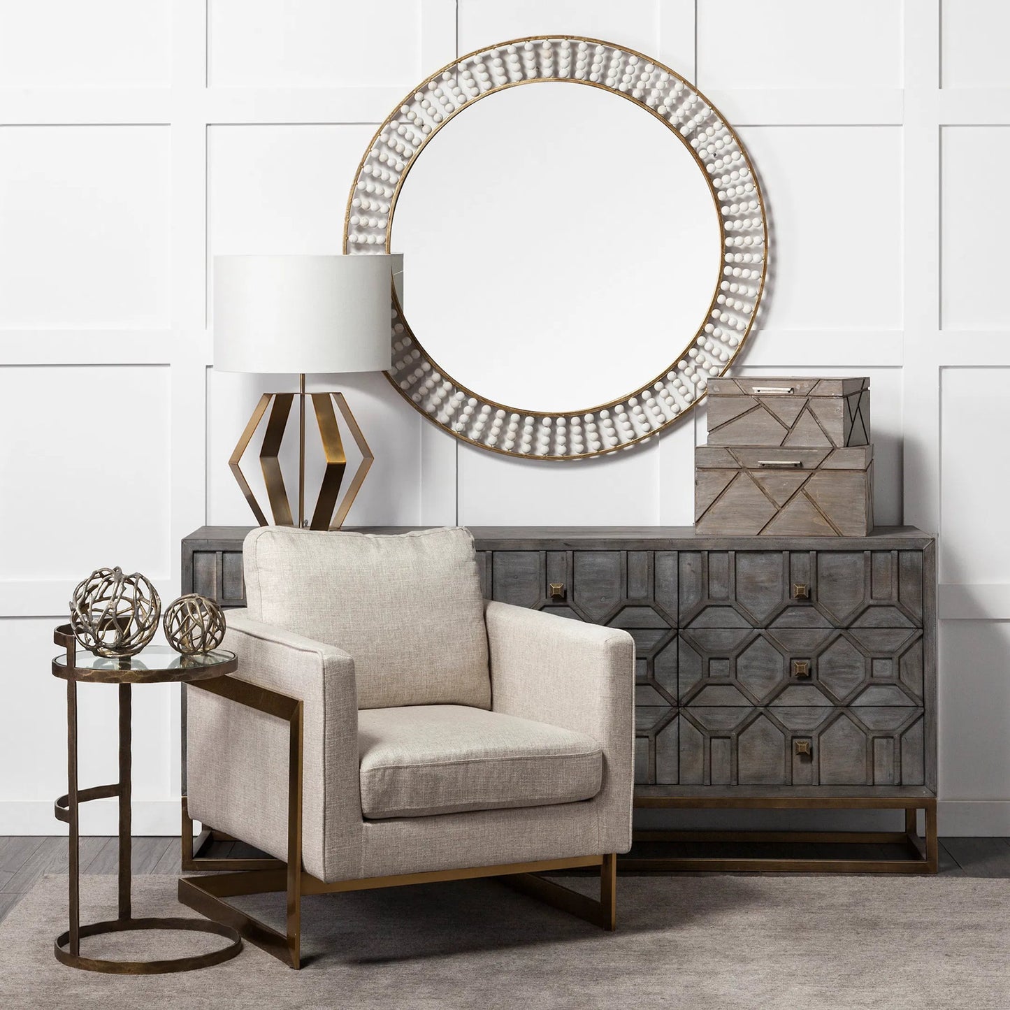 101 SR-815883 | Lifestyle | Sphaira I Cast Aluminum Decorative Tree Branch Orb by Mercana. Made from unique in a eclectic & global style.