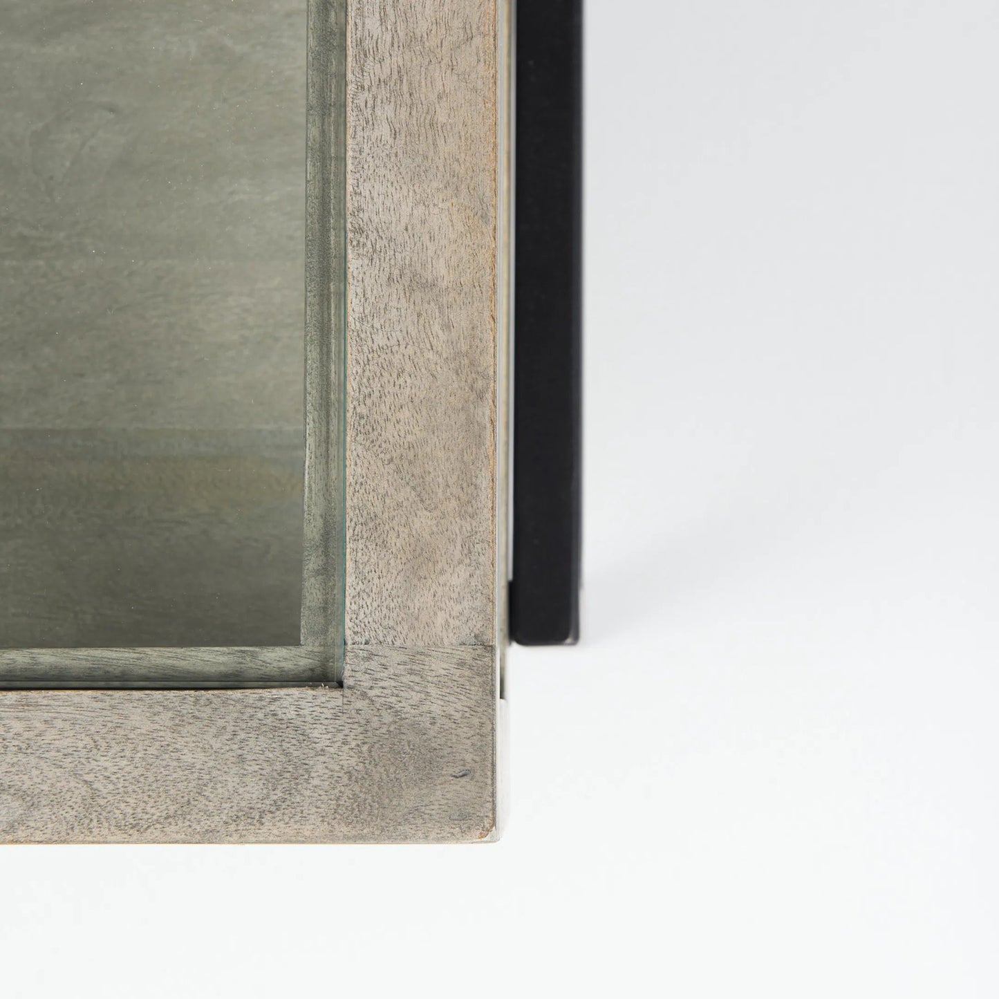 023 SI-2369395 | Closeup | Arelius Square Coffee Table by Mercana. Made from solid wood in a transitional style.