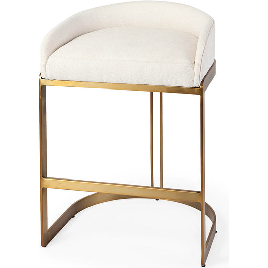 006 None | Unknown | Hollyfield Counter Stool by Mercana. Made from metal in a transitional style.