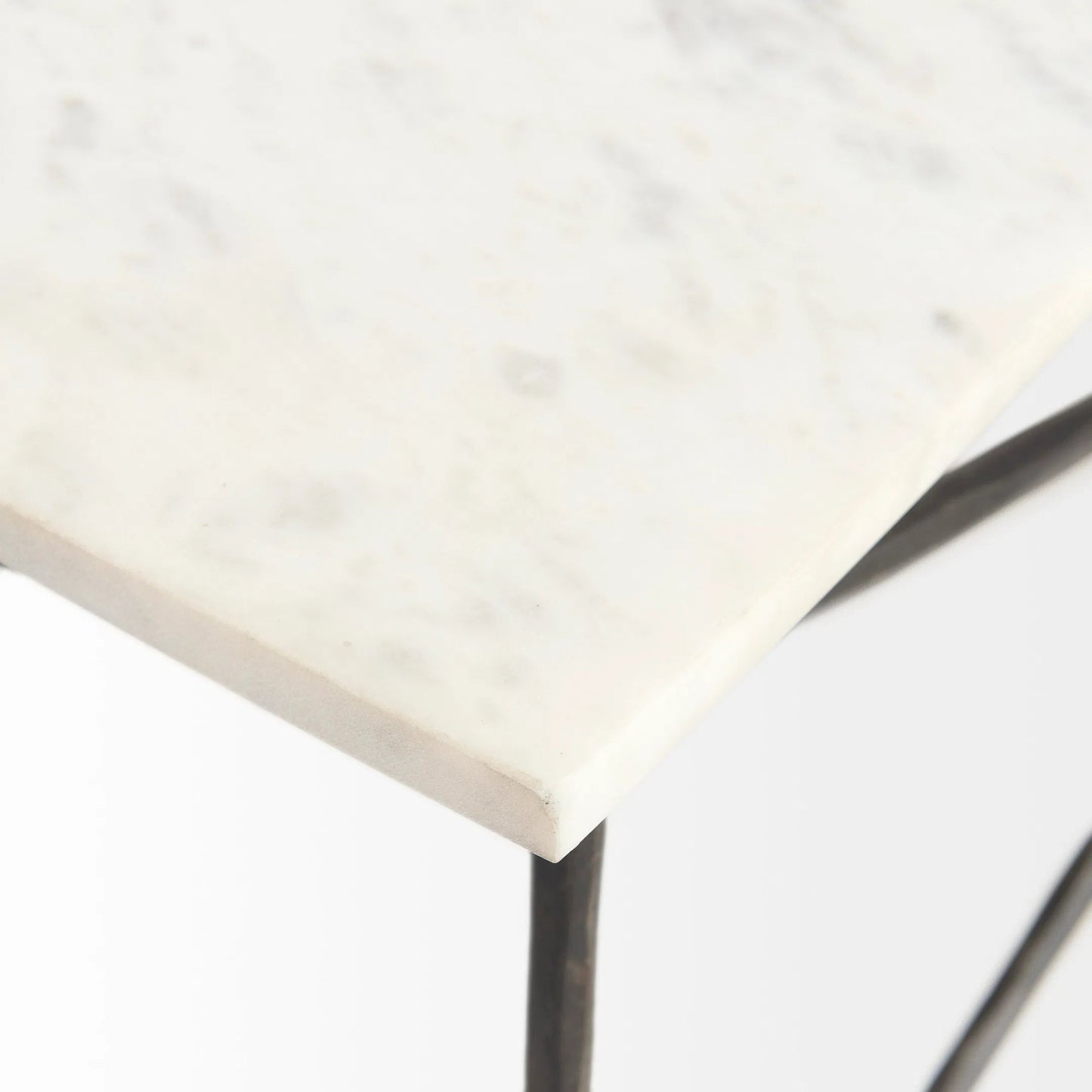 005 SI-2369476 | Closeup | Lorlei Coffee Table by Mercana in white. Made from stone in a unique style.